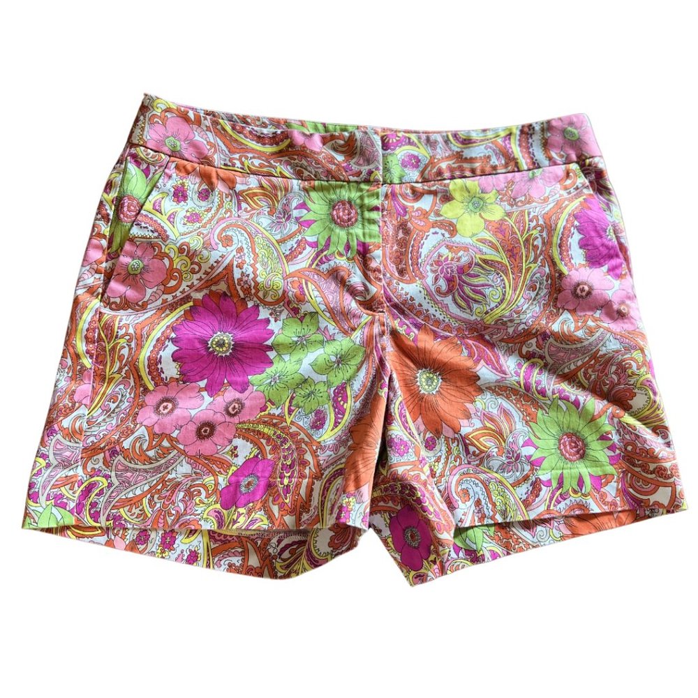 Talbots Floral Boardwalk Shorts Size 8